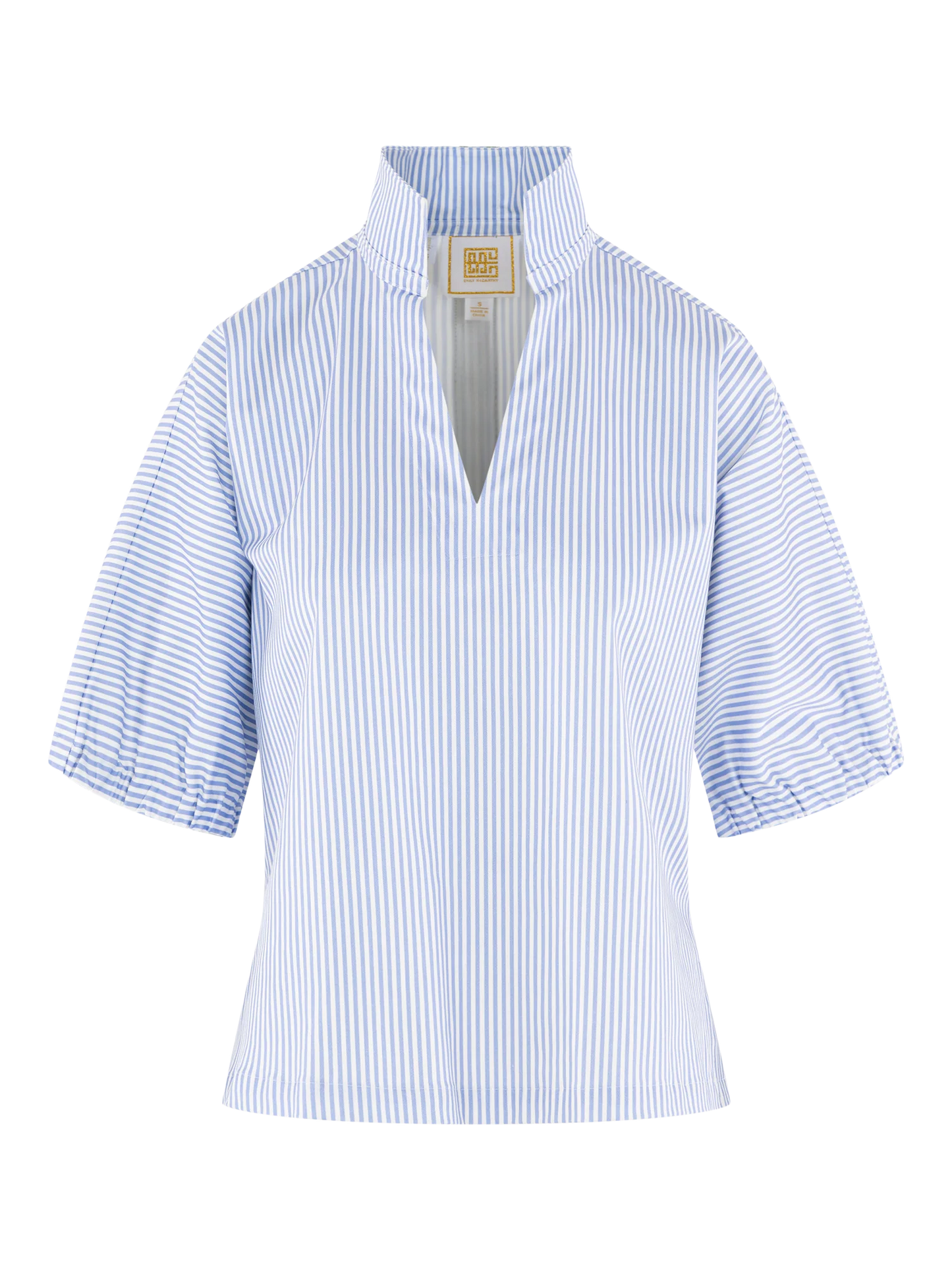 Emily McCarthy Poppy Top Grapemist Stripe