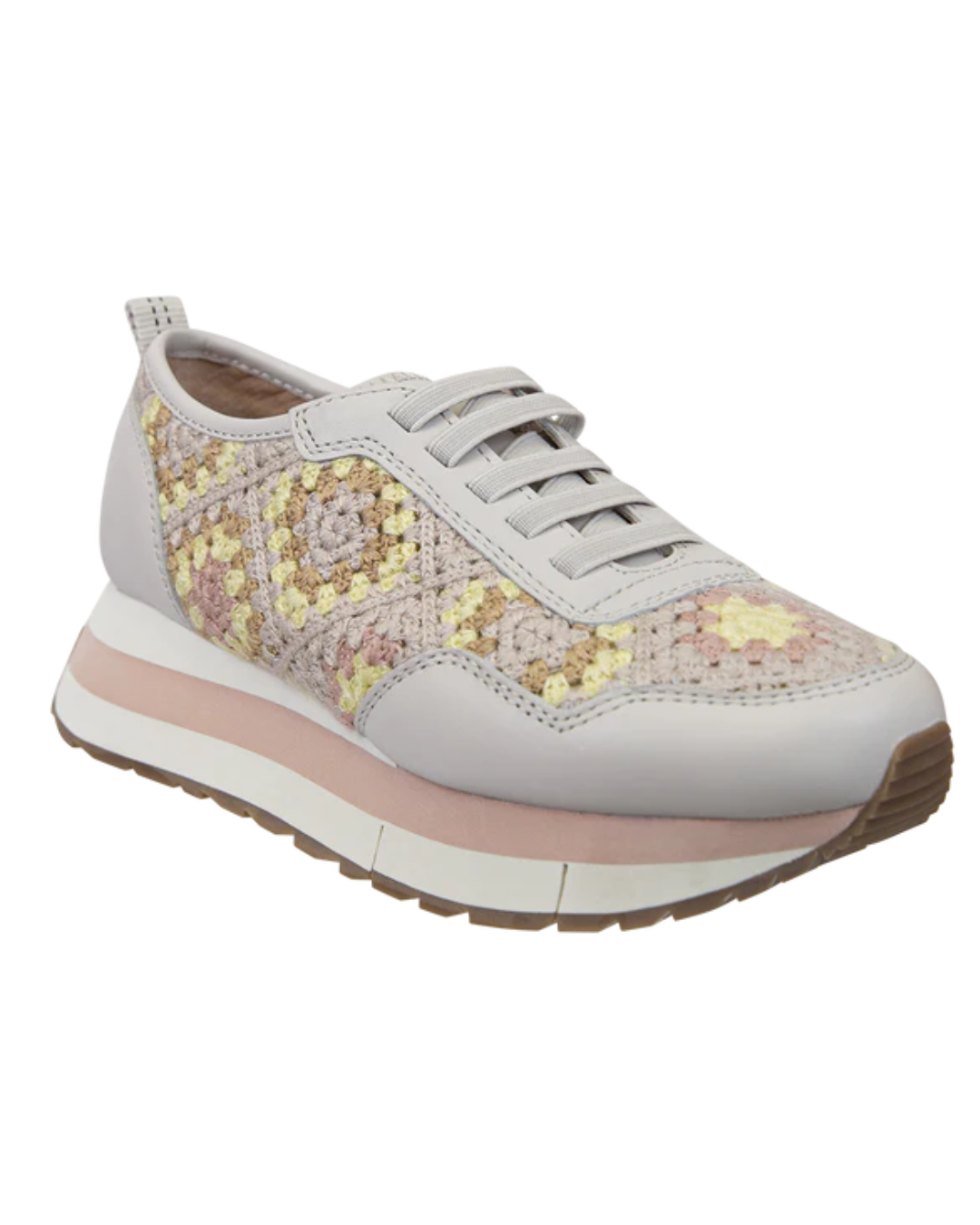 Naked Feet: KINETIC in PATCHWORK Platform Sneakers