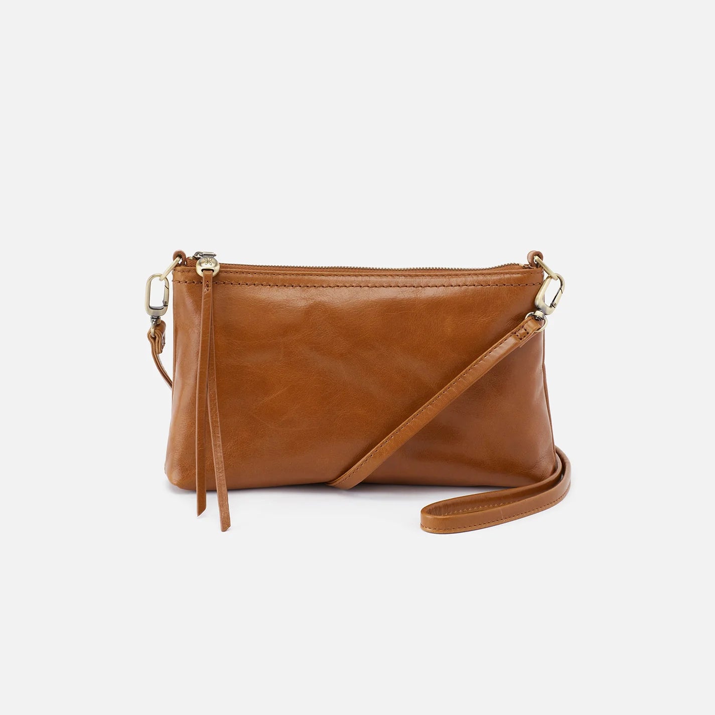 Hobo Darcy Crossbody Polished Leather |Truffle