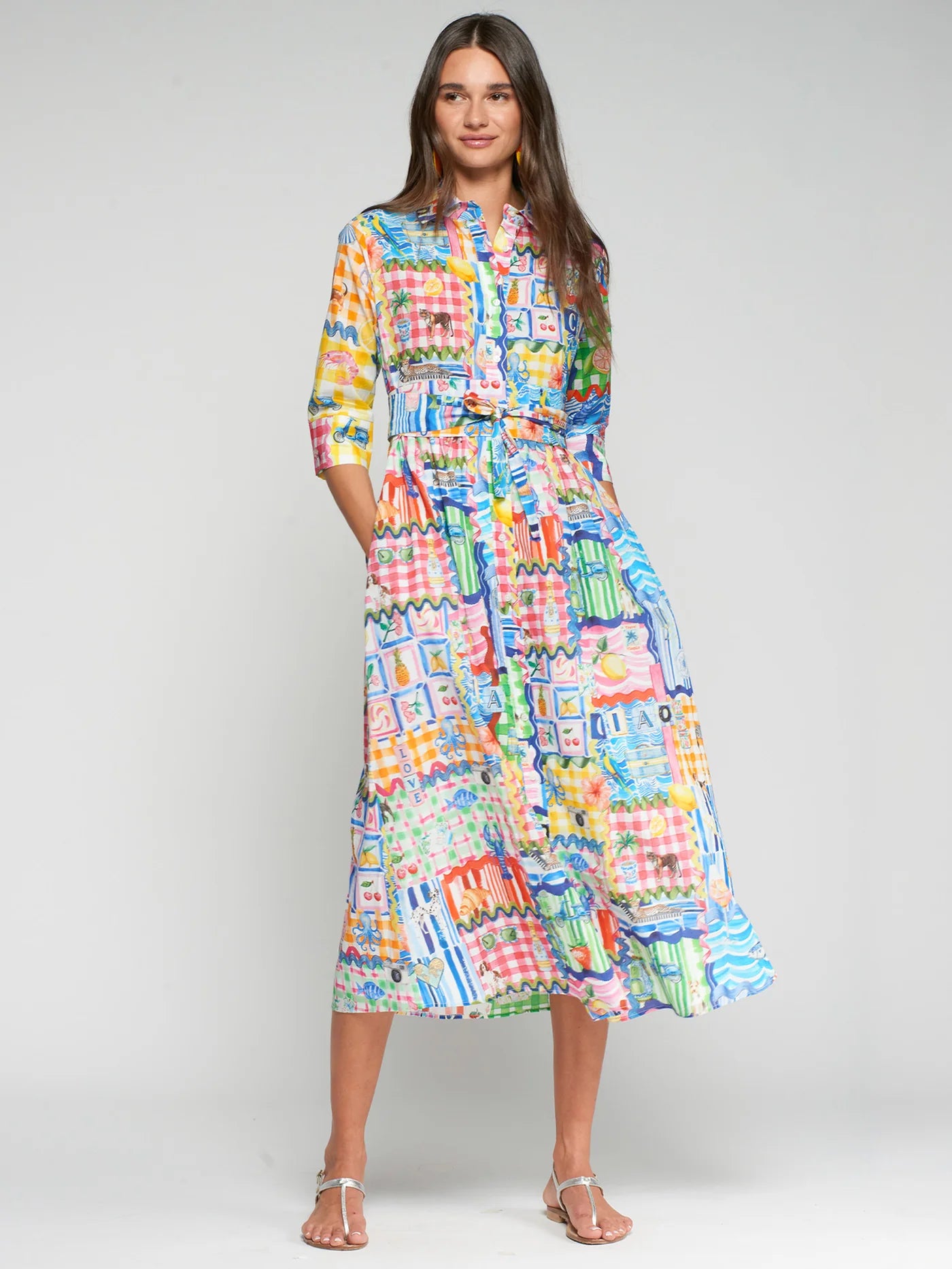 Vilagallo Printed Capri Dress 40 (6)