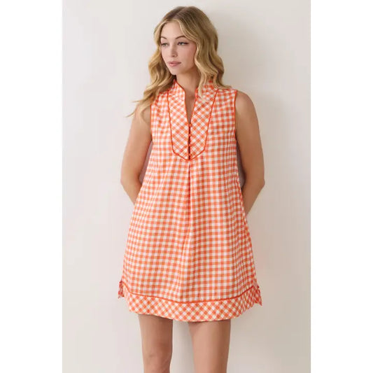 The Orange Blossom Gingham Dress