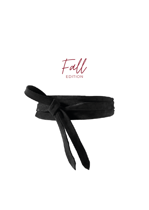 Wrap - Black Suede - OS - Belt - – Southerngirlchic display picture 2