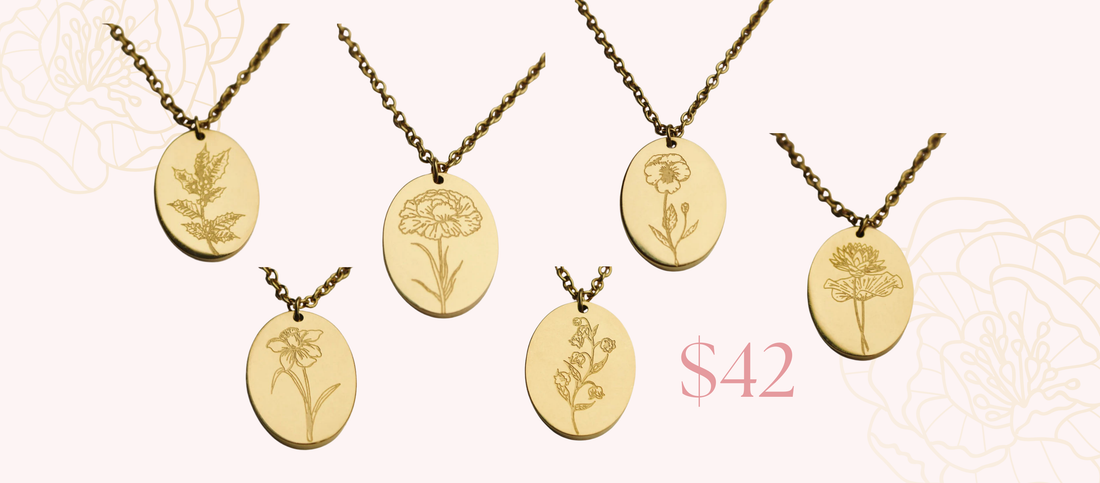 New Birth Flower Necklaces Have Arrived