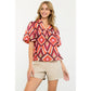 THML Abstract Print Top