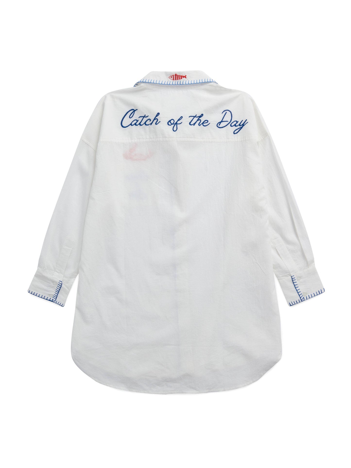 Snap & Sip/ Catch Of The Day Cover- Up Shirt