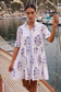 Oliphant Long Sleeve Shirt Dress Mini Laguna Blue