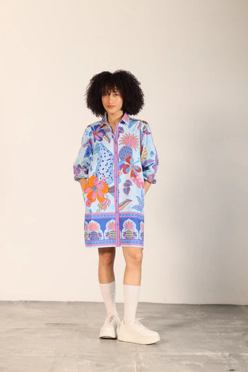 Maude Vivante Ava Dress Azure Safari