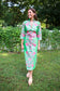 House of MBR Bouvier Long Dress Jade Garden