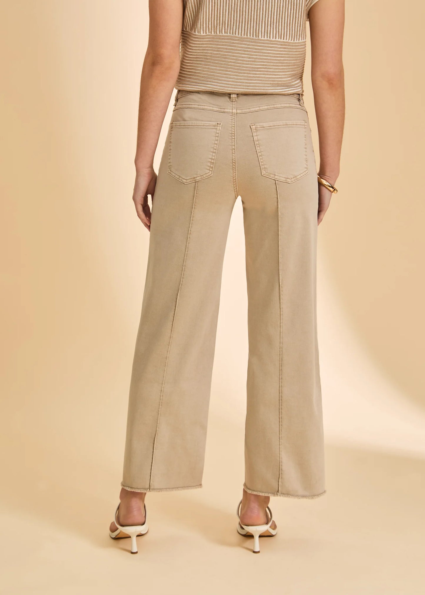 FDJ Olivia Wide Ankle Denim Sand
