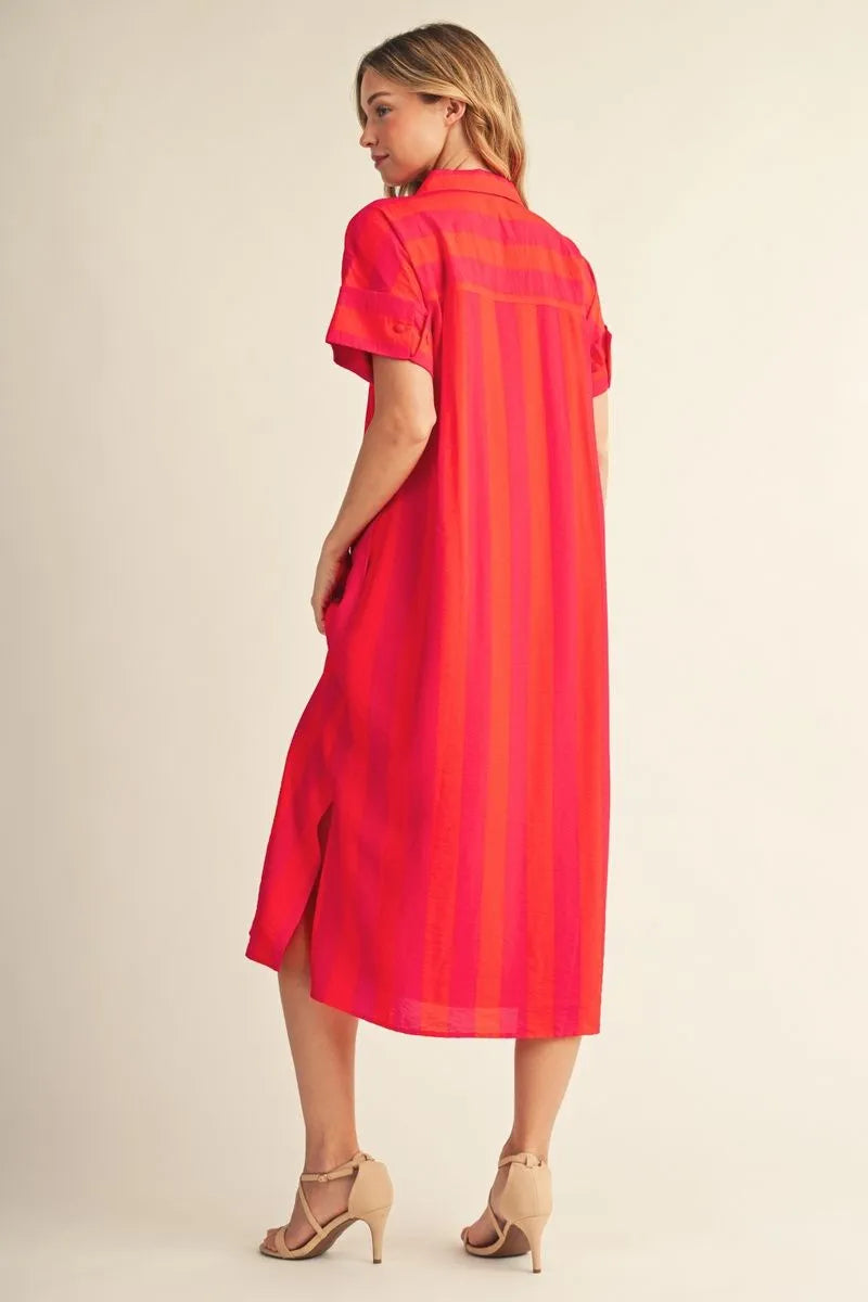 Sunset Sorbet Midi Dress