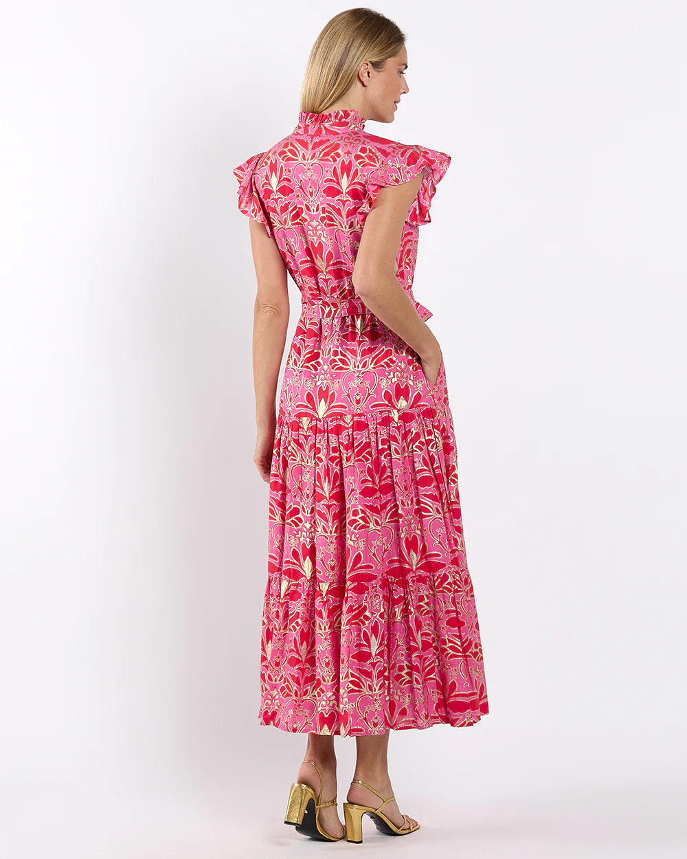 Jude Connally Mirabella Dress Peony Gold