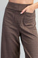 Ruffle Hem Pants Mocha Brown