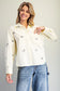 Embroidered Duck Button Down Shirt Butter Cream
