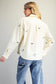 Embroidered Duck Button Down Shirt Butter Cream