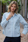 Embroidered Duck Button Down Shirt Sky Blue