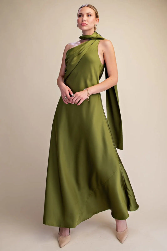 The Celeste Gown Olive