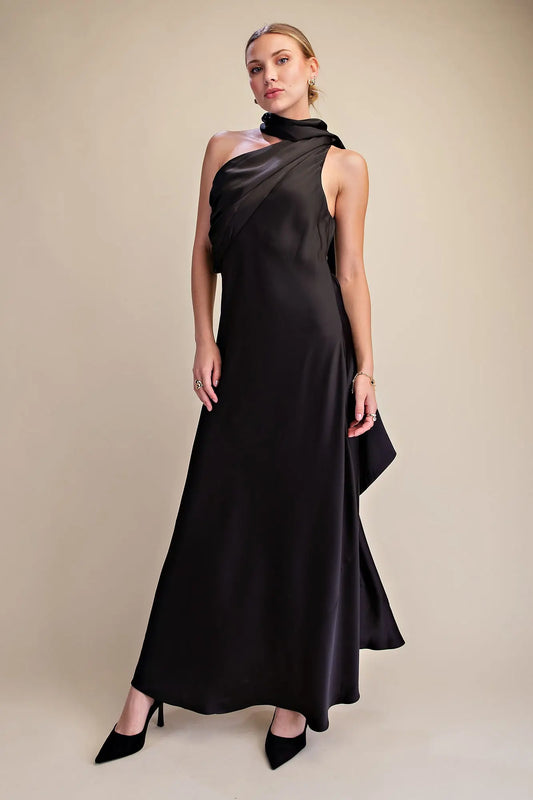 The Celeste Gown Black