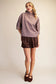 The Polka Dot Mock Neck Mocha