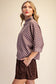 The Polka Dot Mock Neck Mocha