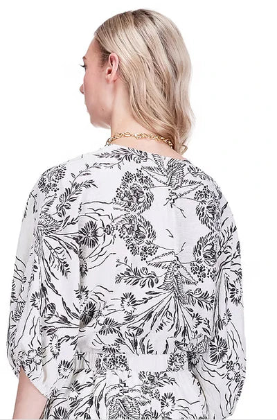 Joy Joy Gored Top Ink Blossom