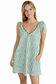 Emerald Striped Mini Dress