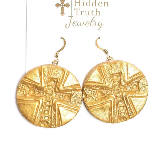 Hidden Truth Leah Cross Dangle Earrings