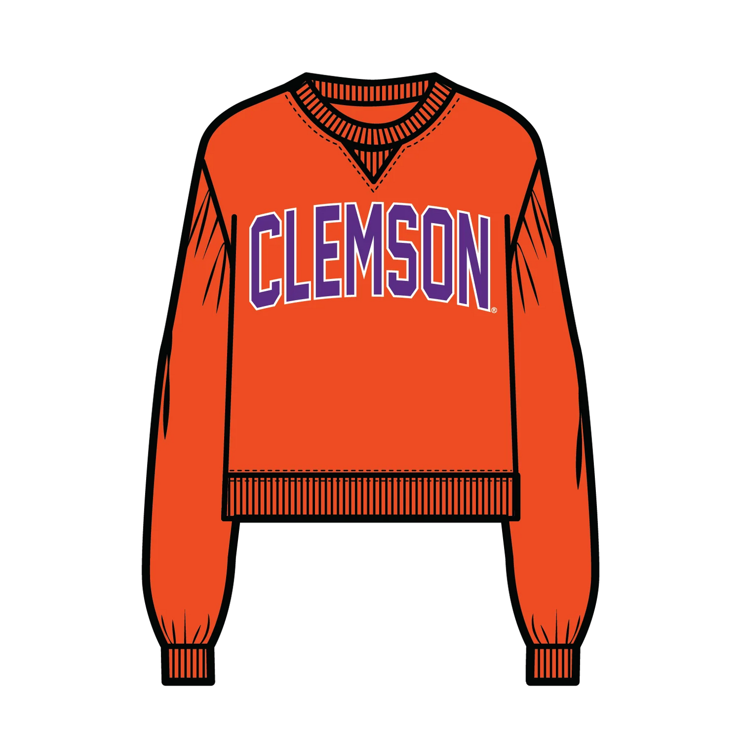 The Legacy Fleece Crewneck Clemson