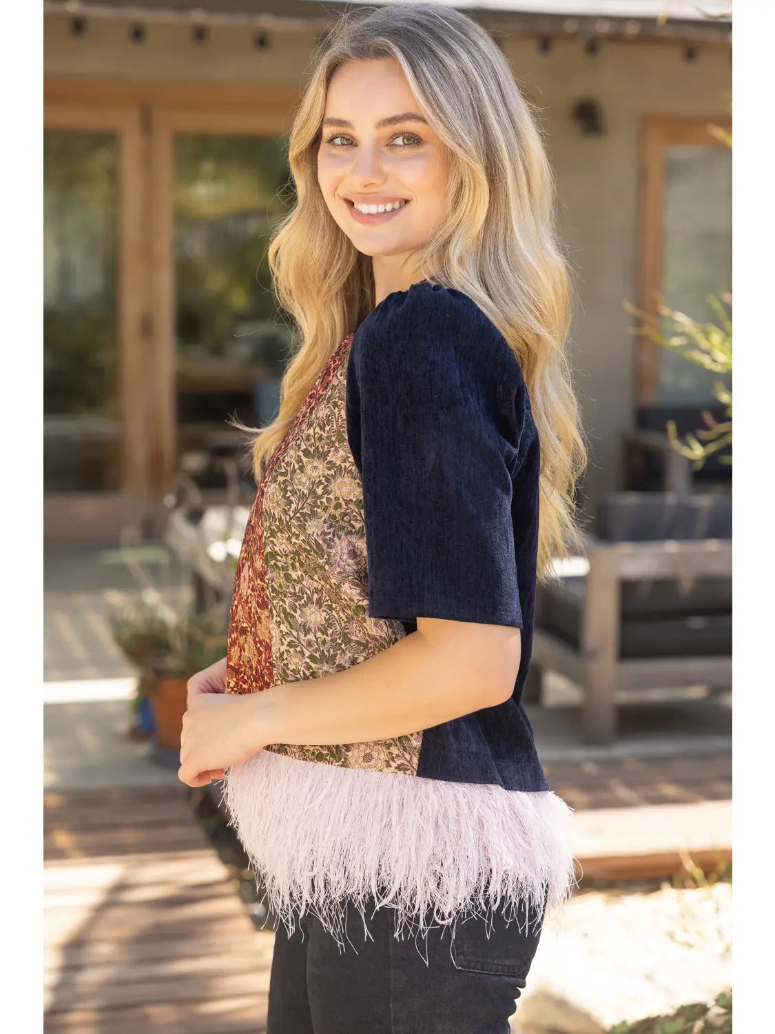 The Midnight Feather Top