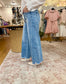 Vervet High Rise Crop Wide Light Wash
