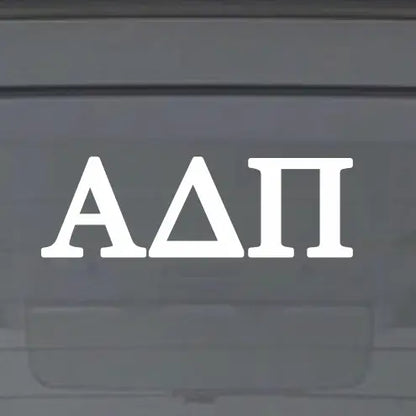 Sorority Car Decal