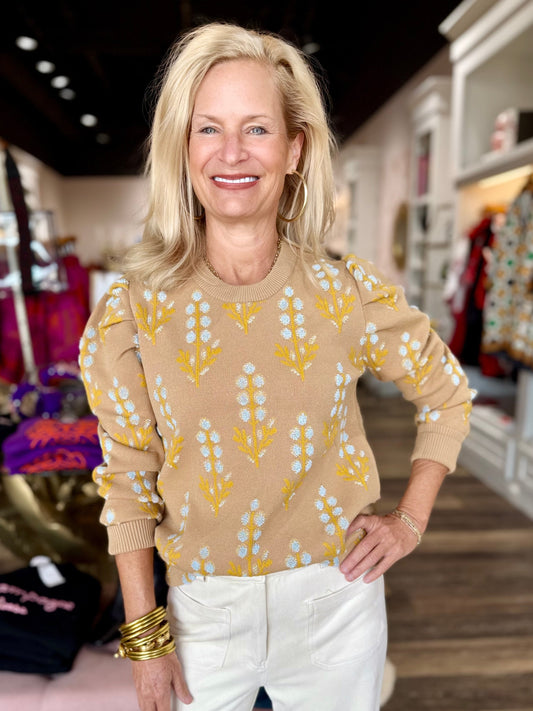 Emily McCarthy Julia Sweater Bluebonnet