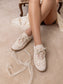 Lace Trimmed Retro Sneaker