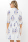 Oliphant Long Sleeve Shirt Dress Mini Laguna Blue