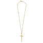 Susan Shaw Long Tall Cross Necklace