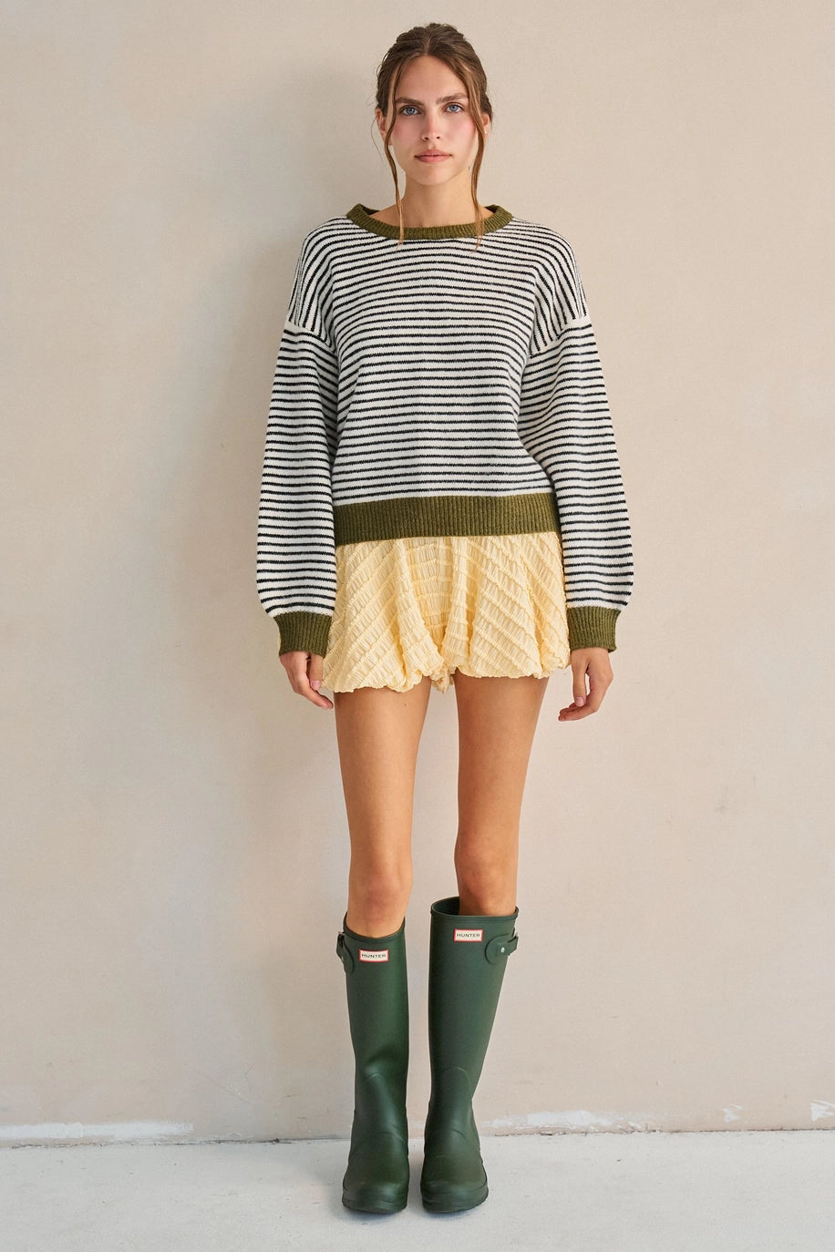 The Olive Stripe Sweater
