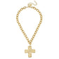 Susan Shaw Solid Cross Necklace