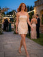 The Champagne Bloom Mini Dress