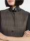 Lysse Frankie Sleeveless Blazer Speckled Salt and Pepper