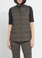 Lysse Frankie Sleeveless Blazer Speckled Salt and Pepper