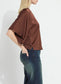 Lysse Ginger Mix-Media Dolman Tee Maple