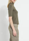 Lysse Clara Mockneck Elbow Sleeve Mosswood