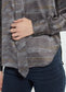 Lysse Maxine Convertible Tie Satin Shirt Textural Beat