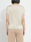 Lysse Yasmin Drape Neck Sleeveless Blouse Travertine