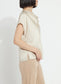 Lysse Yasmin Drape Neck Sleeveless Blouse Travertine