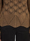 Lysse Rhea Cozy Rib Scallop Edge Pullover Camel/ Black