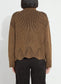 Lysse Rhea Cozy Rib Scallop Edge Pullover Camel/ Black