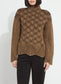 Lysse Rhea Cozy Rib Scallop Edge Pullover Camel/ Black