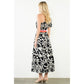 One Shoulder Pattern Maxi Dress
