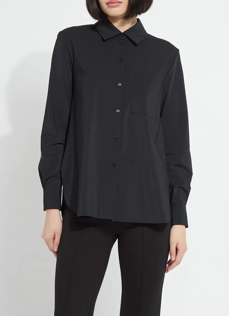 Lysse Schiffer 2.0 Button Down Shirt Black