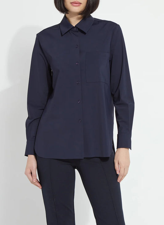 Lysse Schiffer 2.0 Button Down Shirt True Navy